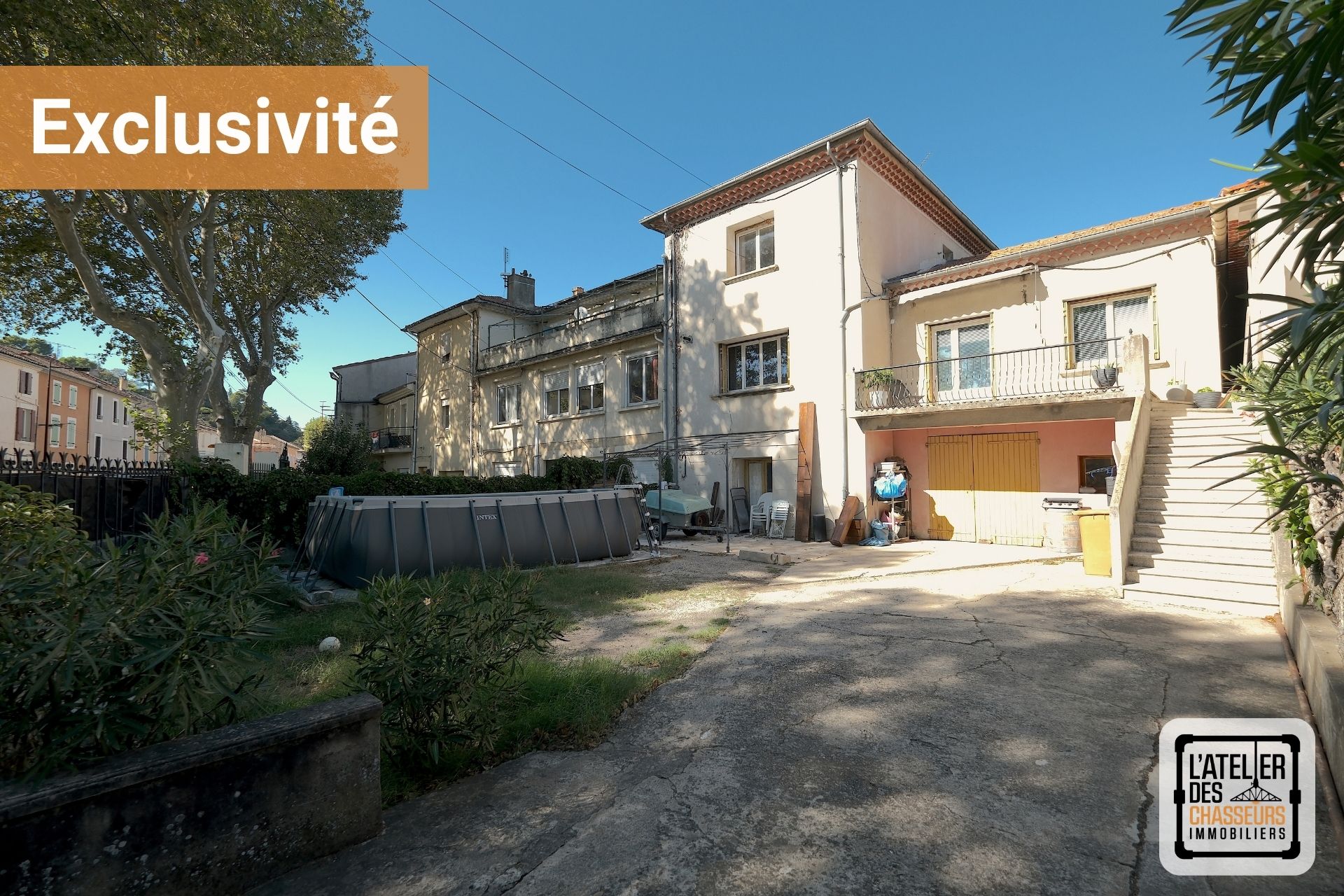 jardin vente maison centre-ville d'Orange 84100